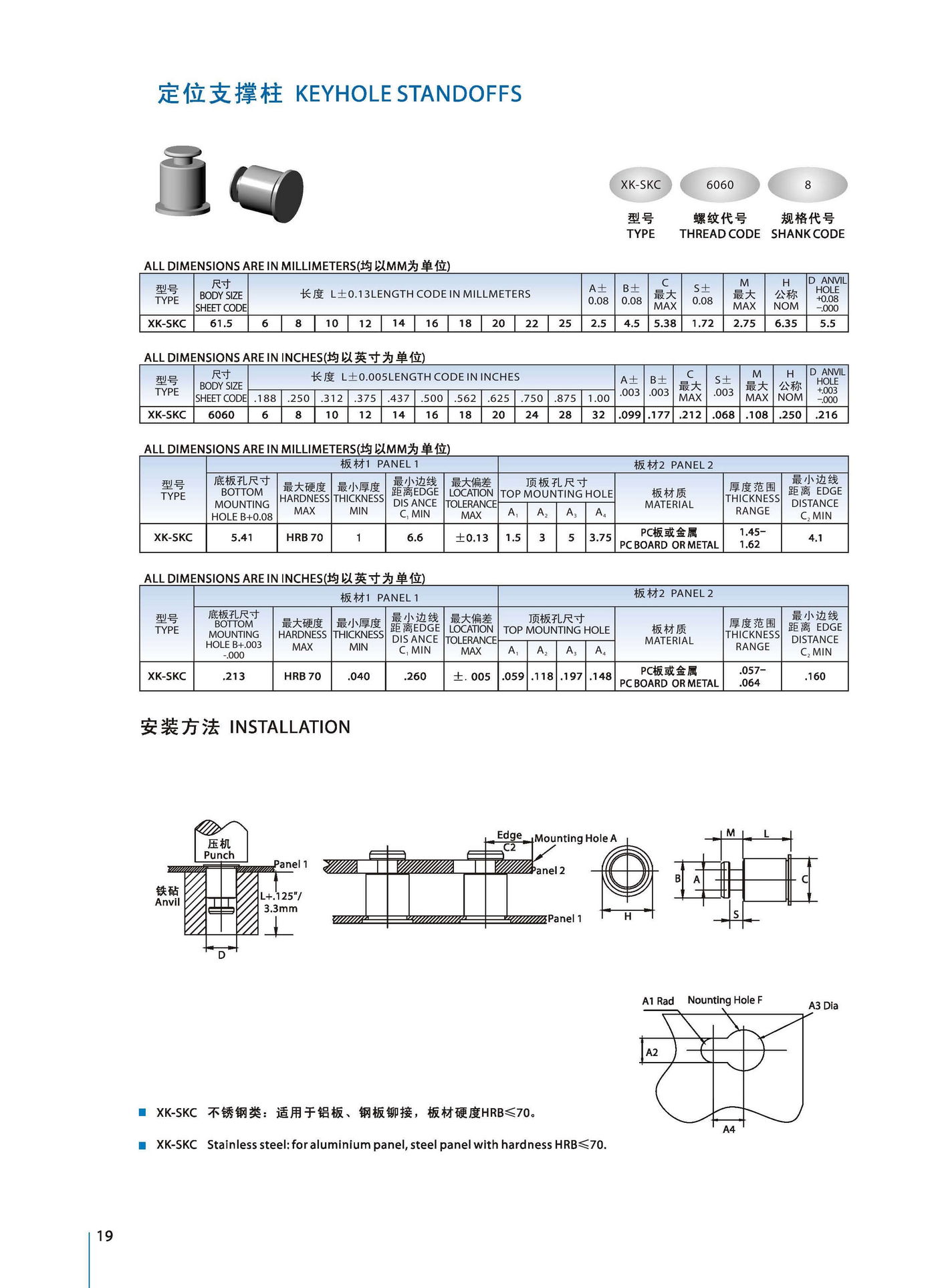 定位支撑柱产品规格